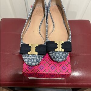 Tory Burch Gemini Link Bow Flat